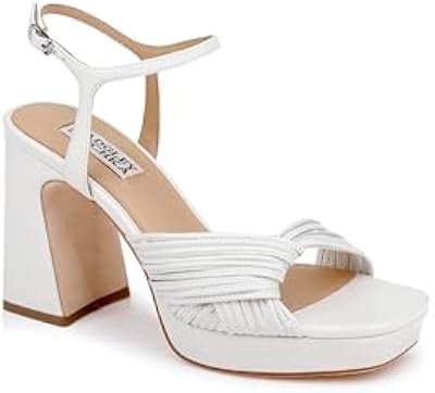 Badgley Mischka's Winslet Platform Sandal, Soft White, 7.5