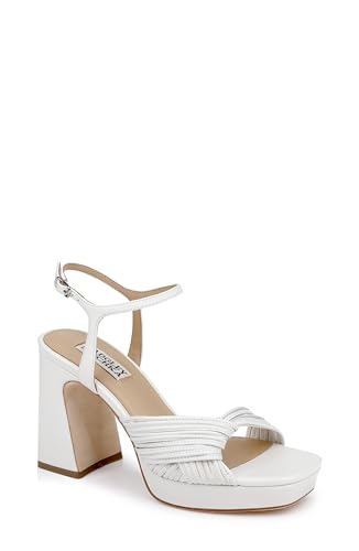 Badgley Mischka's Winslet Platform Sandal, Soft White, 7.5