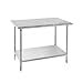 Advance Tabco SS-365 Work Table, 36" Wide Top, Without Splash, 60" Long, W/ Adjustable Undershelf,