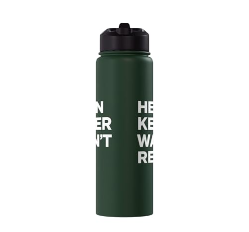 Funny Helen Keller Wasn't Real Statement Satirical Humor Stainless Steel Insulated Water Bottle