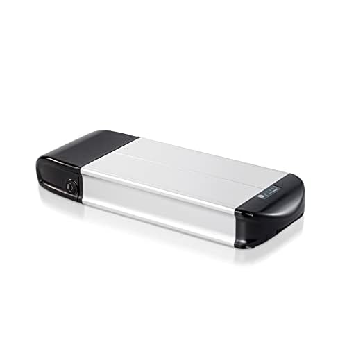 YOSE Power E-Bike Batterie 36V 13Ah Li-ion Akku Dolphin Gepäckträgerbatterie mit Ladegerät, Reflektor, Passend für Phylion/XH370-10J, Zhenlong, Prophete, Aldi, Alurex, Mifa, Rex, Trio