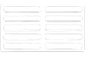 DANSR Self Adhesive Rubber Bumper Door Bumpers Clear, Clear Quiet Bumper, Glass Table Top Anti Slip Pads, Bumper Strip for Chairs to Protect Walls, Door Bumpers, Furnitures Protection (Set of 10)