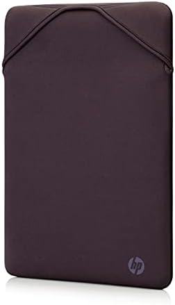 HP 2F2L6AAHP 14.1 Inch Grey & Mauve Maroon Protective Reversible Laptop Notebook Sleeve Case, Slim, Prevent Scratching, Zip-free