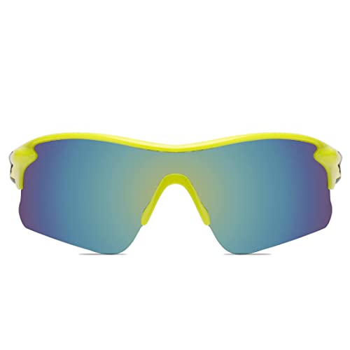 Roshfort Sports Non Polorized Sunglasses UV Protection Sunglass for Men & Women Cycling Running Driving Fishing Multi Shade Glasses ITALIC (Size -Medium)