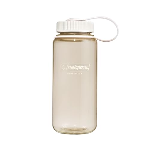 Image of Nalgene 16 oz Wide Mouth Water Bottle | Slim Cup Holder Size, BPA-Free, Durable & Leak Proof, Lightweight Travel Bottle, Cotton