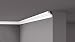 Cornisa/Moldura decorativa techo blanca NMC NOMASTYL® D 49X42X2000mm Poliestireno 2 metros