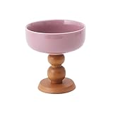 QVK Trifle Schüssel, Trifle Salat Servieren Rührschüssel für Dessert, Lege Eis, Cupcake, Salat, Obst (lila)