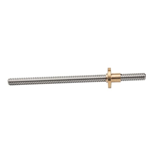bipak Industrial Thrust Needle Roller Bearings T8*8 Mm Lead Screw 500mm 8mm Lead Trapezoidal Spindle Screw Lead Screw Rod T Shape Linear Rail Bar Shaft Brass Nut