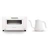 BALMUDA Combo Pack in White | The Toaster & The Kettle | Steam Oven Toaster & Electric Gooseneck Kettle