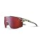 Dark Gray / Army Green Frame - Transparent / Rose W/ Red Mirror Lens (Reactiv 0-3 High Contrast)