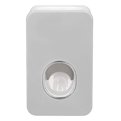 HERCHR Toothpaste Squeezer, Automatic Toothpaste Dispenser Kids Toothpaste Dispenser Modern Toothpaste Holder Wall Mounted for Kids and Adult(Gray)