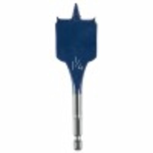 BOSCH DSBS1017 5-Piece 1-1/4 in. x 4 in. Daredevil Stubby Length Spade Bits, Blue
