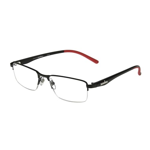Foster Grant IRONMAN Mens Expedition Rectangular Reading Glasses BLACK 2.5x