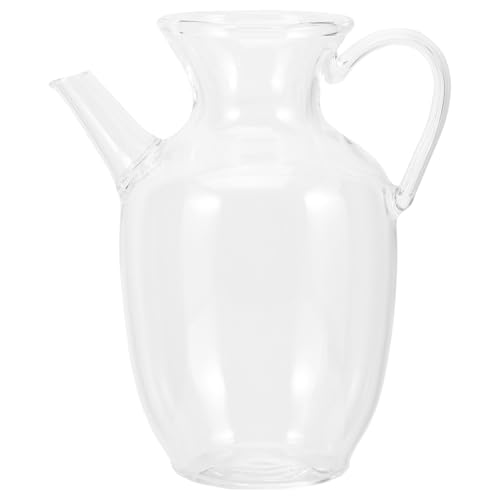 Jarra de vidrio resistente y elegante con tapa para agua de mesa selecta 2
