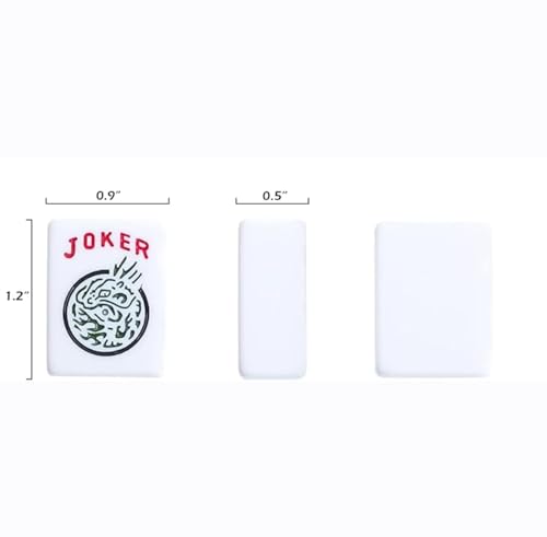 Juego de American Mahjong con 166 fichas y accesorios miniatura 2