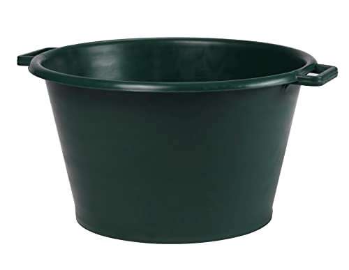 EDA - Baquet Rond 50 L - Seau en Plastique - Ø 56 x H 30 cm - Vert