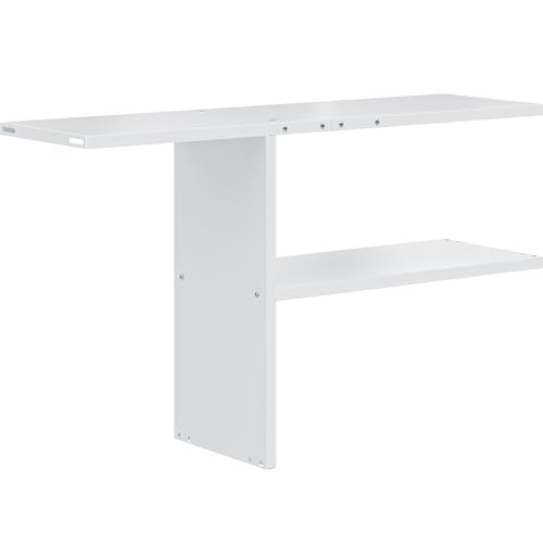 Image of YITAHOME 30cuft Horizontal Storage Shed Shelf, Weatherproof Metal Shelf for 30 cu ft Tool Cabinet, Ideal for Outdoor Use, Easy Assembly,45.6 inch L X 13.2 inch W X 29.2 inch H, White