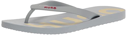 HUGO Big Logo Print Flip Flops