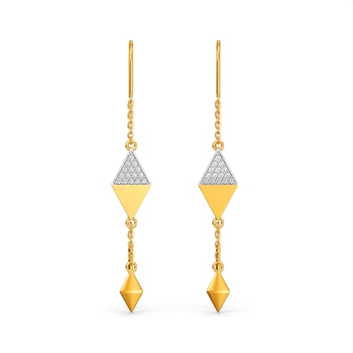 Image of Joyalukkas 22k (916) Purity BIS Certified Sui Daga Gold Earrings For Women
