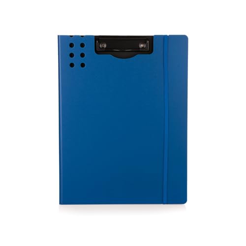 POLEN Vertical A4 Size File Folder Clipboards - Multi-Functional Clipboard for Students and Professionals Artists for Office and School Use. (Navy Blue Color)