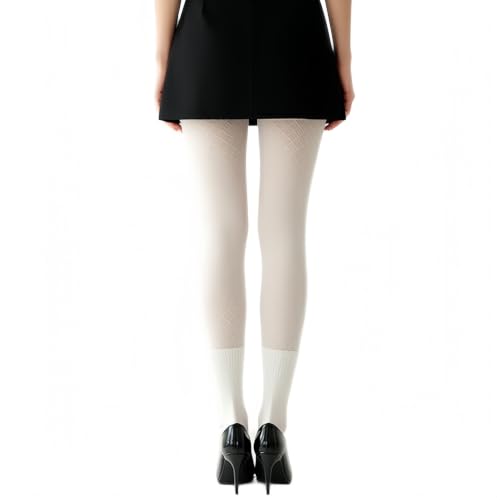 Image of Sahabowi Women Tights, Female Sheer High Waist Pantyhose, Vintage Control Top Stockings