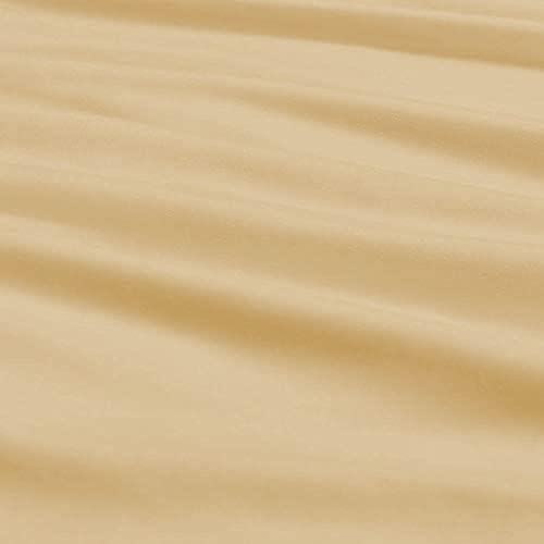 Miniatura 5 de Top - Juego de sábanas de cabeza dividida tamaño Queen, base de cama ajustable, sábanas de 100 % algodón egipcio sólido de color gris pardo que se