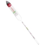 HOMSFOU Hochpräzises Glas Salinitätshydrometer Salzwasser Densitometer für Aquarien Schwimmbäder Teiche mit Manueller Messung