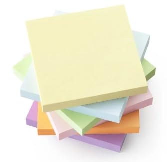 Elektrostatisch Haftnotizen Klebezettel Klein Sticky Notes Bunt für Schule Zuhause
