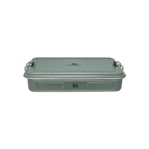 STANLEY 1913 Useful Classic Box 1.2L - Spülmaschinenfest - Lunchbox aus Edelstahl - Stapelbare Sandwich-Box - BPA-Frei - Sicherer Verschluss - Hammertone Green