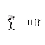 DJI RS 3 – 3-Achsen Gimbal-Stabilisator für DSLR- und spiegellose Kameras, 3 kg Zuladung, schwarz & R Variabler Doppelgriff - Ermöglicht die Unterstützung von DJI RS 2/DJI RSC 2