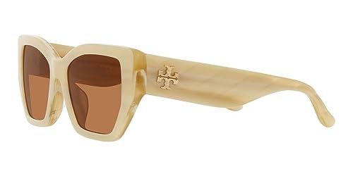 Tory Burch TY7187U Brown & Ivory Horn Sunglasses 53mm3