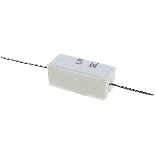 Reland Sun 10pcs 5W Cement resistance 0.1~10k ohm 5% 0.22 0.33 0.5 1 10 100 1K 10K ohm 0.1R 0.22R 0.33R 0.5R 1R 10R 100R (0.1 ohm)