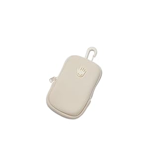 Touchland Touchette Zippered Pouch, Attachable Fashion Accessory with Snap Hook for Power Mist and Glow Mist 1FL OZ, Ivory