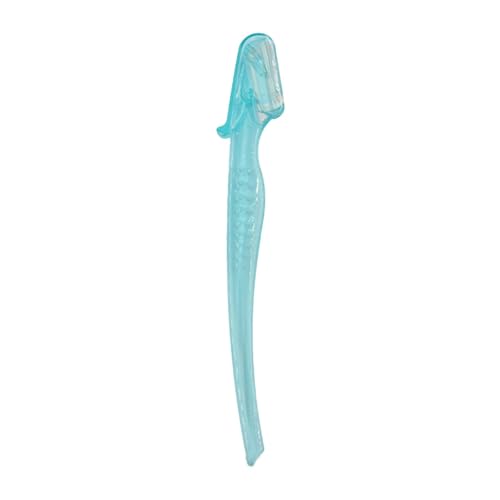 24 rectificadores de cejas, mango recto, herramienta de corte de cejas, herramienta personal de cuidado diario de acero inoxidable (verde, talla única)