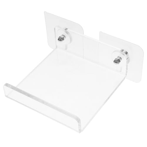 Estantes de pared transparentes PRETYZOOM flotantes pack de 4 3