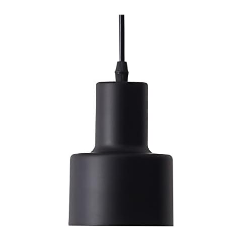 Kaj Hejmo 1-Light Metal Easy Fit Ceiling Pendant Light with E27 Bulb, Adjustable Length, Modern Hanging Lamp Shades Ceiling for Kitchen, Dining Room, Bedroom, Coffee Bar (Style A, Black) Cover