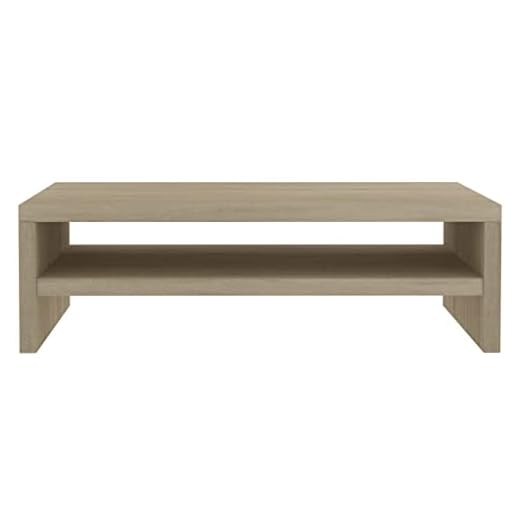 lyrlody Mueble de TV, Elevador de Monitor de Madera de Gran Capacidad para Consola de Juegos para Reproductor de DVD para Dormitorio