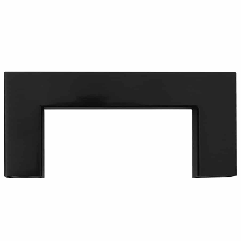 Schwarze Möbelgriffe 10 Stk. Edelstahl, 64 mm Lochabstand, pulverbeschichtet, für Schrank Schublade Küche Bad Wohnzimmer Flur Garderobe Kommode Sideboard Nachttisch, mit Schrauben