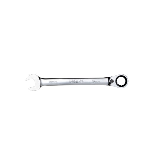 303-119 Reversible Ratcheting Combination Wrench 19 mm, Red