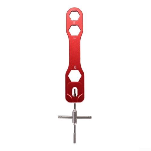 Juego de herramientas de pesca de aleación de aluminio de diseño elegante perfecto para mantener carretes de cebo (removedor de pines rojo)