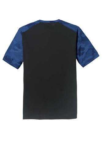 SPORT-TEK CamoHex Colorblock Tee | Athletic T-Shirt for Men & Women, Stylish Workout Top for Gym & Casual Fashion2