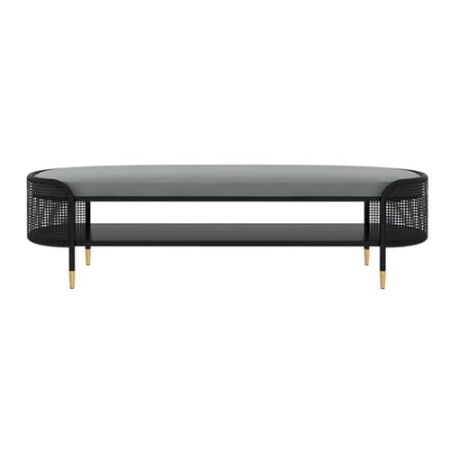 Étagère à chaussures d'entrée en métal avec banc rembourré moderne de luxe