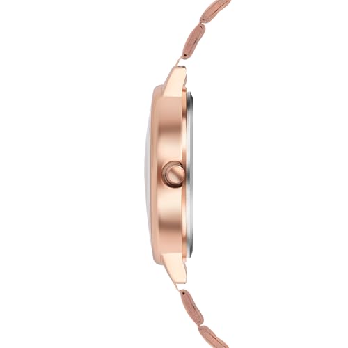 Image of Matrix Daisy Collection | Analog Watch for Women | Rose Gold Bracelet Strap | Premium Blue Dial | Stylish & Modern