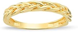 GELIN 14k Solid Gold Stackable Ring for Women - Size 6