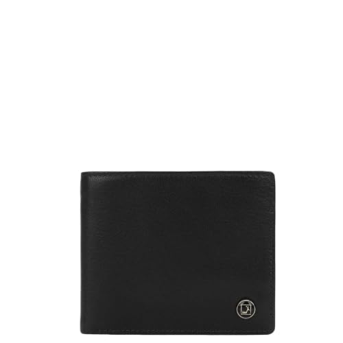 Image of Da Milano RFID Protected Leather Wallet for Men with Card Slot - Black (0111A-OL)