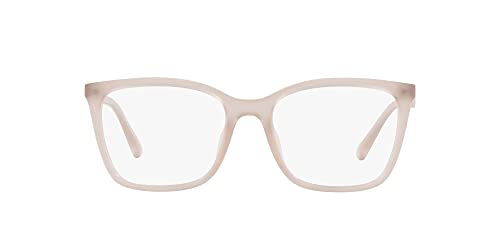 A|X ARMANI EXCHANGE Ax3088u Monturas de gafas graduadas de mariposa de ajuste universal para mujer, Rosa opalino brillante/lente de demostración, 54 mm