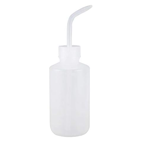 SNOWINSPRING 250mL 8OZ Capacity Tattoo Wash Clear White Plastic Green Soap Squeeze Cover
