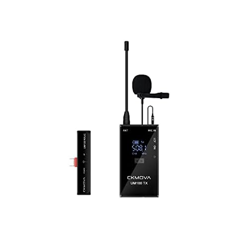 CKMOVA UM100 Kit3 UHF Wireless Microphone with 1x Transmitter + 1x Type-C Receiver Cover