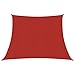 vidaXL Toldo de Vela Parasol Lona Protector Solar Sombra Patio Jardín Terraza Balcón Parque Infantil Exterior HDPE Rojo 160 g/m² 3/4x2 m