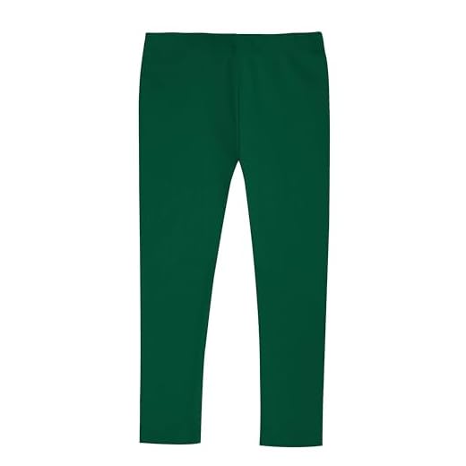 Green Leggings Girls: The Perfect Addition to Your Wardrobe | Black Leggings, Fleece Lined Leggings City Threads Girls' Leggings 100% Cotton for School Uniform Sports Coverage or Play Perfect for Sensitive Skin or SPD Sensory Friendly Clothing, Forest Green, 7